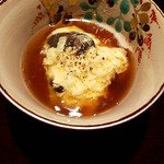 白金にし田 - 鰆と博多茄子と平茸、ゆば、鼈甲餡