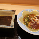 さえ喜 - 昆布醤油とポン酢（湯引き入）