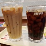 ドトールコーヒーショップ - アイスカフェラテM　/　アイスコービーS
