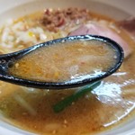 天雷軒 - 味噌拉麺のスープ