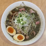 仙臺 自家製麺 こいけ屋 - ★★★★★ こいけ屋煮干タンメン（太麺）、850円。煮卵、150円。