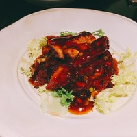 中國名菜 龍坊 代官山店 - 鶏肉のパリパリ甘辛炒め 税込¥1,944。