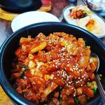 Stone-grilled dakgalbi