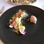 レストラン ヴァリエ - イチヂクのデザート。