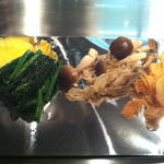 ステーキハウス華 - 野菜とガーリック♪