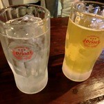 ちゃんぷるー - シークワーサーハイ、オリオンビール