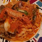 洋風田舎食堂 ナージュ - 魚介のビスクソーススパゲッティ(1,080円)
