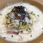 ＰＡＳＴＡレッジャーノ - チーズ と 海苔 をかけてもらいました。