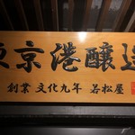 東京港醸造テイスティングカー - 屋号銘板