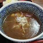 Tsukesoba Endou - 濃厚つけ蕎麦(大盛)＋ねぎ＋メンマ