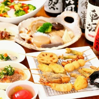 おでん 串揚げに肉料理も堪能できる全8品2時間飲み放題付コース4500円 おでん家万昌ぶらっせ 北浦和店 オデンヤマンショウブラッセ 北浦和 おでん 食べログ