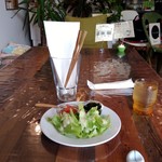 ごはんできたよ - お水もおいしかった！