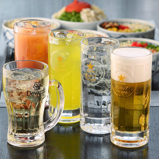 【鉄板焼き料理と是非】２時間飲み放題2,500円〜ご用意!!