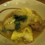 鳥勝 - 鳥勝　煮込み豆腐取分け