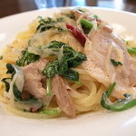 PASTAVOLA - 本日パスタ：煮豚とクレソンのパスタ（オイルベース）