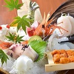 Assorted sashimi