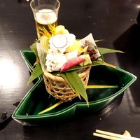 浅草一文 別館 - 鱧のお造り・梅肉で