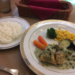 レストラン山水 - Eランチ:天然真鯛のフリットミスト1,399円(税込)