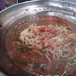 元祖台湾もつ鍋 仁 - 醤油もつ鍋のラーメン