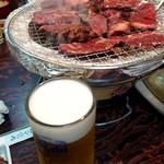 ホルモン焼肉　かど屋 - これは中落ちカルビかな