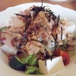 Bikkuri Donki - お豆腐のミス・サラダ400円程度