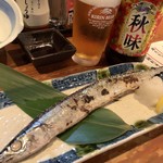 横浜西口 居酒屋さがみ - 秋刀魚