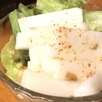 下町ホルモン 十三 まるたけ - 長いもづけ 350yen