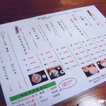田舎打ち 麺蔵 - 2012年2月　うどんメニュー