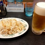 日高屋 - ネギチャーシュー   ビール