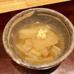 川田 - 2019.8.  芋茎の吉野煮