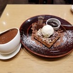 MAX BRENNER CHOCOLATE BAR - チョコレートチャンクワッフル（1枚） ＆ イタリアンシック（ダーク）