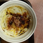 実演自家製麺 甚八 - 伊勢うどんの釜玉