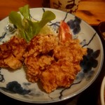 あそこ・まえだ - からあげ定食の紀州うめどりの唐揚げ