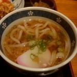 あそこ・まえだ - からあげ定食のミニうどん