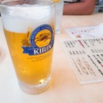 もつやき 登運とん - キリンビール(550円)