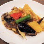 中国菜つじ岡 - 飲茶ランチの主菜(白身魚のオイスターソース炒め