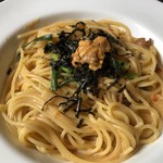 ピッツェリア馬車道 - 濃厚雲丹のクリームスパゲッティ（中細乾麺）