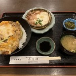 お食事処うきは - かつ丼とざる豆腐です。(2019年9月)