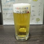 つかふき屋 - 生ビール