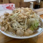 らーめん つの旨 - ラーメン小、うずら、めんま、ニンニクアブラカラメ