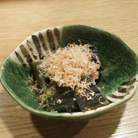 うなぎ 目白ぞろ芽 - 茄子揚げびたし