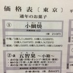 風土菓 桃林堂 - 価格表