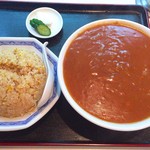 小松亭 - チャーハン&ジャージャー麺のセット1200円