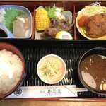 井筒亀 - 猪コロッケ、焼肉膳  