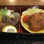 井筒亀 - 猪コロッケ、焼肉膳  
