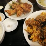 中華酒家 福籠 - ランチ・卵と豚キムチ炒め