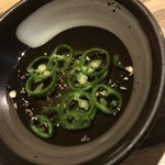 川崎ホルモン劇場 - 青唐辛子が効いた和風ダレ。はじめて！