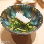 Sushi Sho - クレソンの上にミル貝