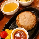 ステーキ&ハンバーグ専門店 肉の村山 - ハンバーグシングル