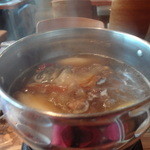 10ZEN - すっぽんスープランチ、すでにすっぽんの身が入っています